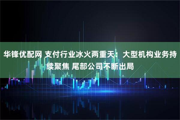 华锋优配网 支付行业冰火两重天：大型机构业务持续聚焦 尾部公司不断出局
