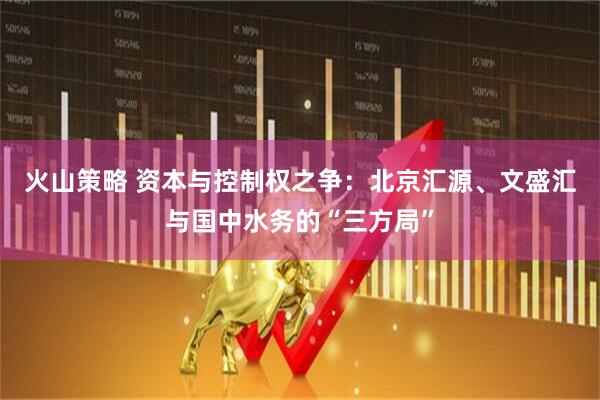 火山策略 资本与控制权之争：北京汇源、文盛汇与国中水务的“三方局”